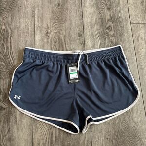 Under Armour Blue Athletic Shorts with Elastic Waistband